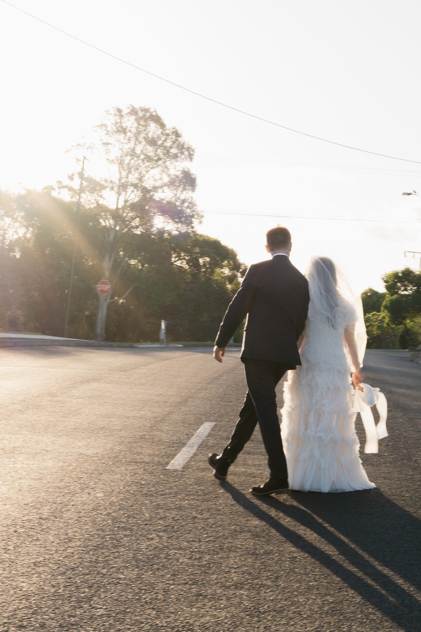 Sunset wedding photography